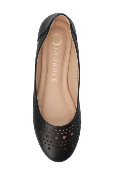 Journee Collection Kamrah Womens Round Closed Toe Ballet Flats In Black Kamrah