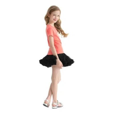 Mimi Tutu Cat-appliqué T-shirt In Orange