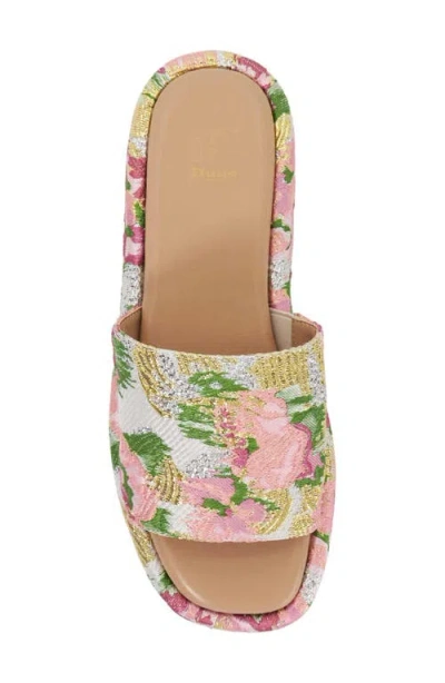 Dune London Lanie Platform Slide Sandal In Multi