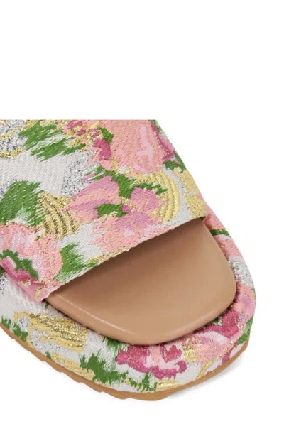 Dune London Lanie Platform Slide Sandal In Multi