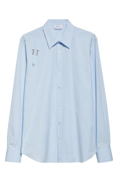 Alexander Mcqueen T-bar Harness Long-sleeved Shirt In Blue