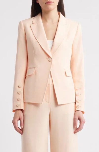 Tahari Asl One-button Blazer In Parfait