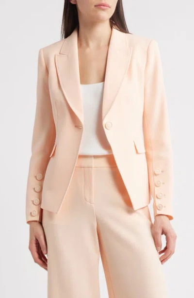 Tahari Asl One-button Blazer In Parfait