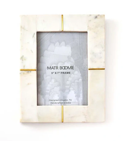 Matr Boomie Sammita White Picture Frame In White - 5x7