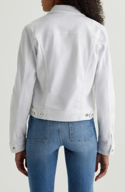 Ag Robyn Buttoned Denim Jacket In White