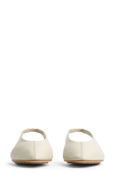 Bottega Veneta Ballerine Slingback Sofia In 9031 Sea Salt