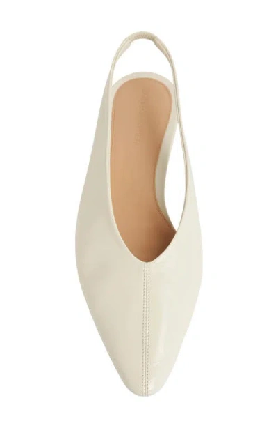 Bottega Veneta Ballerine Slingback Sofia In 9031 Sea Salt