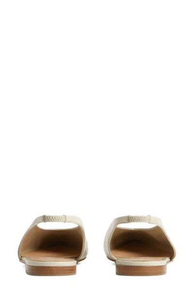 Bottega Veneta Ballerine Slingback Sofia In 9031 Sea Salt