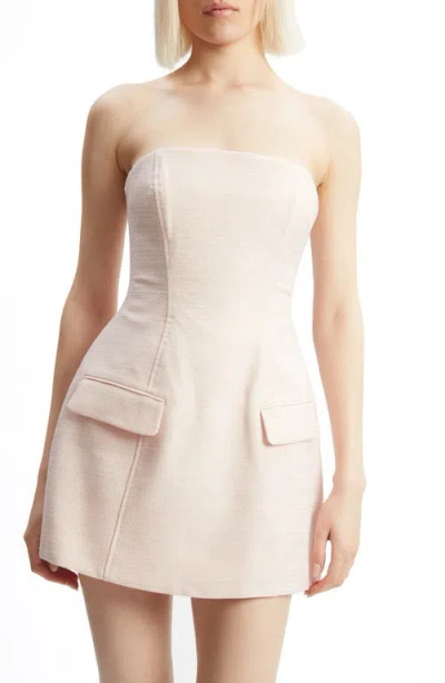 Bardot Madeline Boucle Mini Dress In Pink