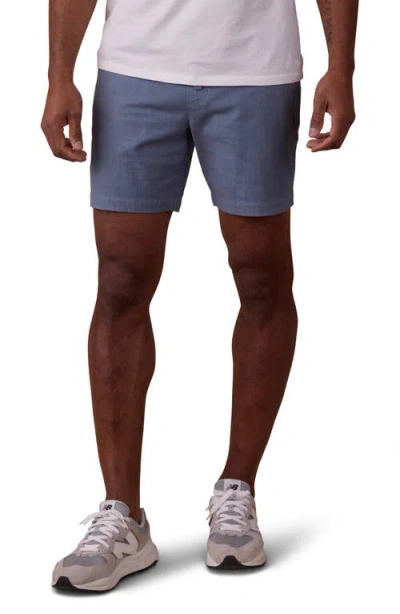 The Normal Brand Texstretch Summer Drawstring Stretch Cotton Shorts In Raindrop