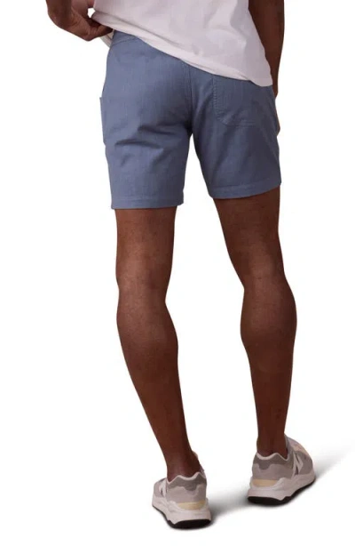 The Normal Brand Texstretch Summer Drawstring Stretch Cotton Shorts In Raindrop