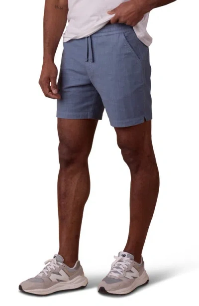 The Normal Brand Texstretch Summer Drawstring Stretch Cotton Shorts In Raindrop