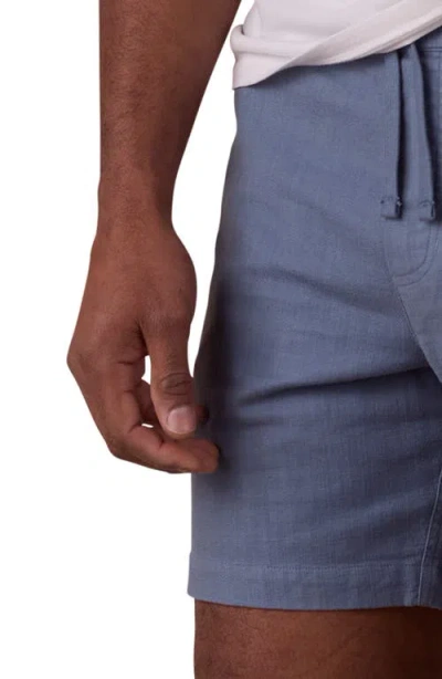 The Normal Brand Texstretch Summer Drawstring Stretch Cotton Shorts In Raindrop