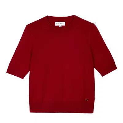 Bel Cashmere Women's Red Roma Cashmere Sweater Burgundy In Red