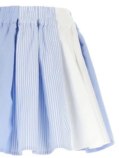 Alexander Wang Playful Striped And Solid Boxer-style Shorts