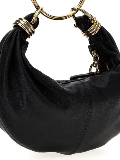 Chloé Chloè Hobo Bag Grained Leather Bag In Black
