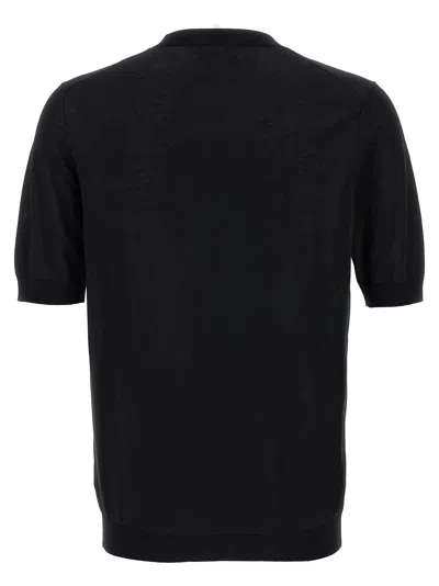 Ballantyne Black R Neck Sweater