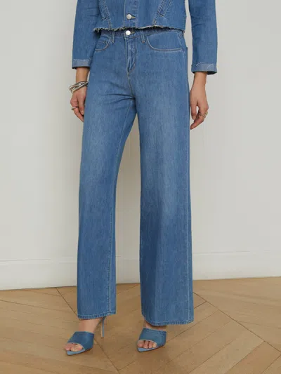 L Agence Alicent Wide-leg Jean In Stokes