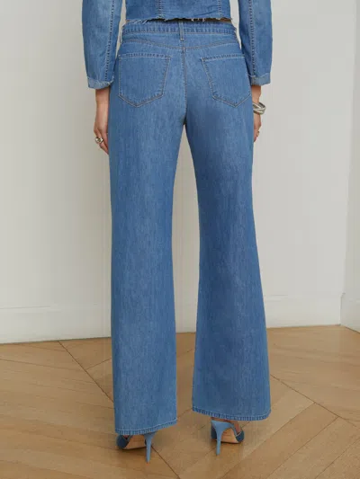 L Agence Alicent Wide-leg Jean In Stokes