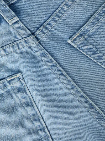 L Agence Elise Denim Bermuda Short In Zion