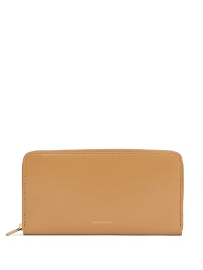 Mansur Gavriel Zip-up Wallet In Neutrals
