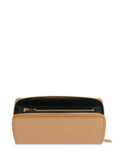 Mansur Gavriel Zip-up Wallet In Neutrals