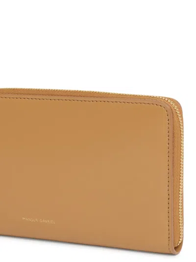Mansur Gavriel Zip-up Wallet In Neutrals