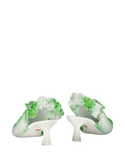 Amy Crookes 50mm Gradient-effect Pumps In Green