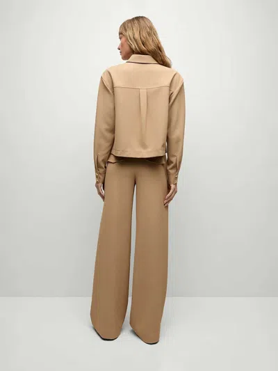 Veronica Beard Colvin Button Blouse In Brown