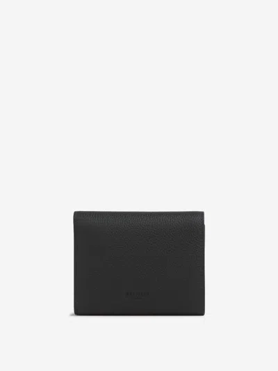 Balmain Black B-buzz Trifold Wallet In Black