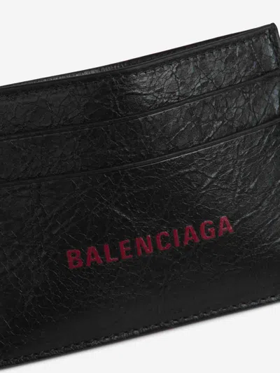 Balenciaga Men's Cash Card Holder In Red