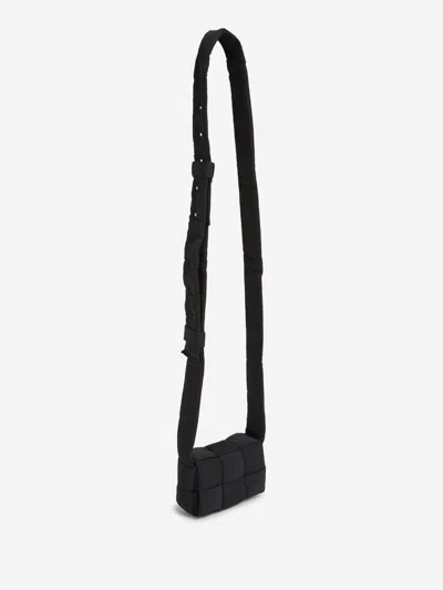 Bottega Veneta Intrecciato Cassette Mini Crossbody Bag In Black