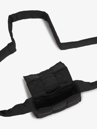 Bottega Veneta Intrecciato Cassette Mini Crossbody Bag In Black