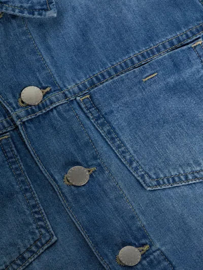 L Agence Janelle Denim Jacket In Blue