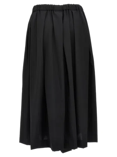Comme Des Garçons Pleated Tropical Wool Shorts