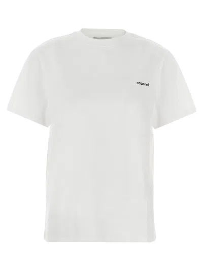 Coperni Crew Neck Ribbed Profiles Short Sleeves Cotton T-shirt