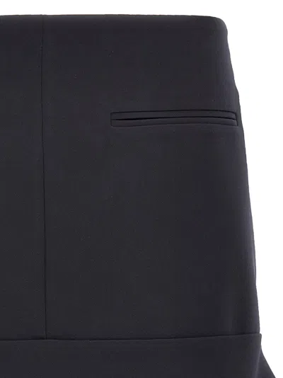 Courrèges Reversed Belt Satin Mini Skirt