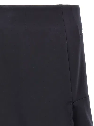Courrèges Reversed Belt Satin Mini Skirt