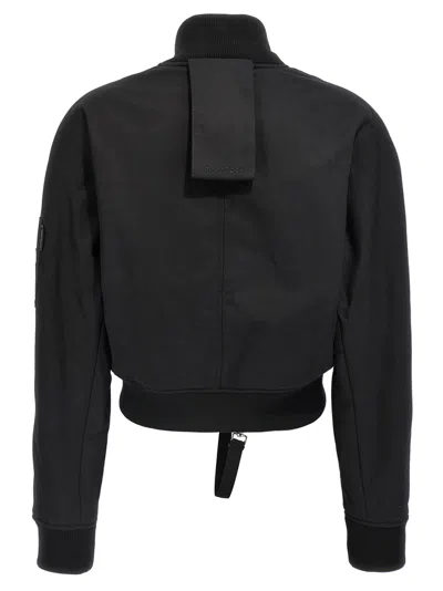 Courrèges Scuba Bomber Jacket Casual Jackets And Parka Black