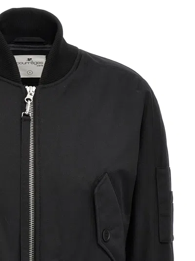 Courrèges Scuba Bomber Jacket Casual Jackets And Parka Black