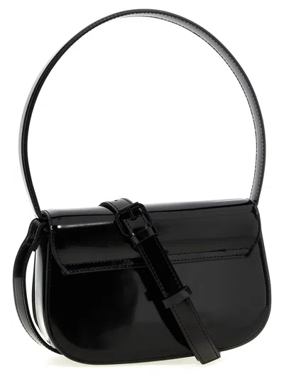 Diesel Iconic Structured Shoulder Bag In Mirrored Leather