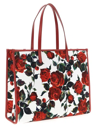 Dolce & Gabbana Large Floral Print Shopping Tote