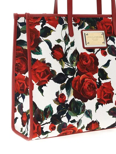 Dolce & Gabbana Large Floral Print Shopping Tote
