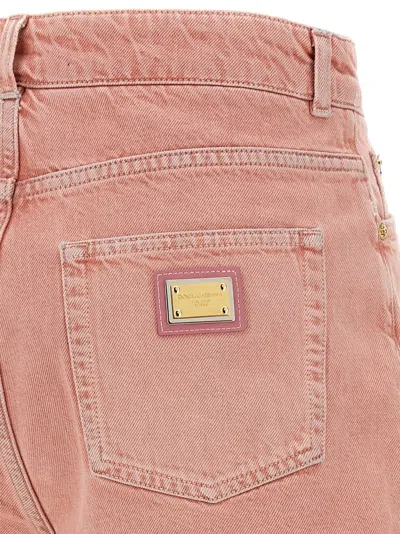 Dolce & Gabbana Regular Rise Flared Denim Shorts Clothing