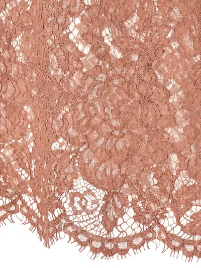 Dolce & Gabbana Dolce&gabbana Pink Lace T Shirt