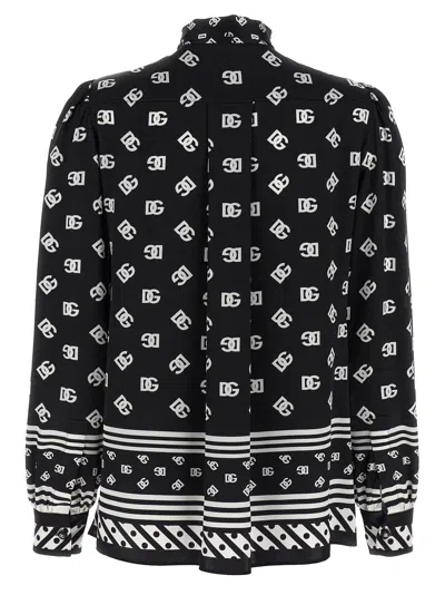 Dolce & Gabbana Silk Shirt With Bow Tie Detail
