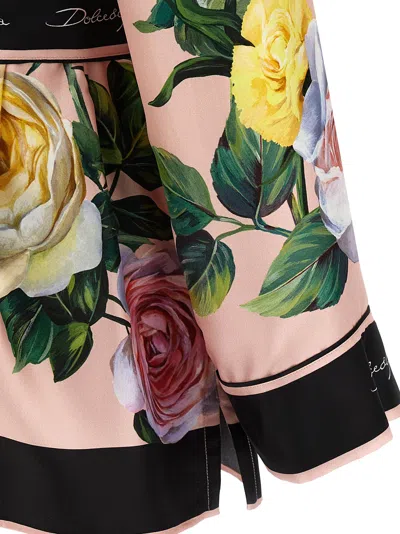 Dolce & Gabbana Twill Pajama Shirt With Print