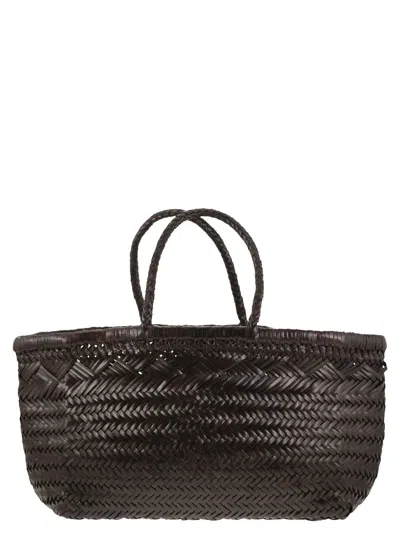 Dragon Triple Jump Big Woven Leather Bag