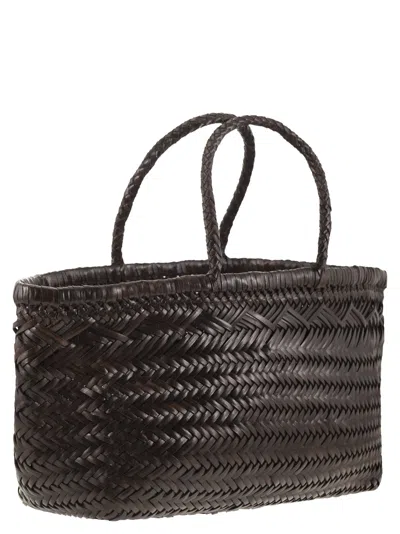 Dragon Triple Jump Big Woven Leather Bag