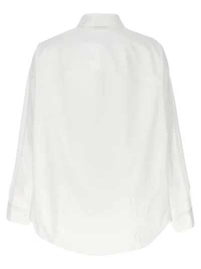 Dries Van Noten Wide White Shirt In Cotton Women